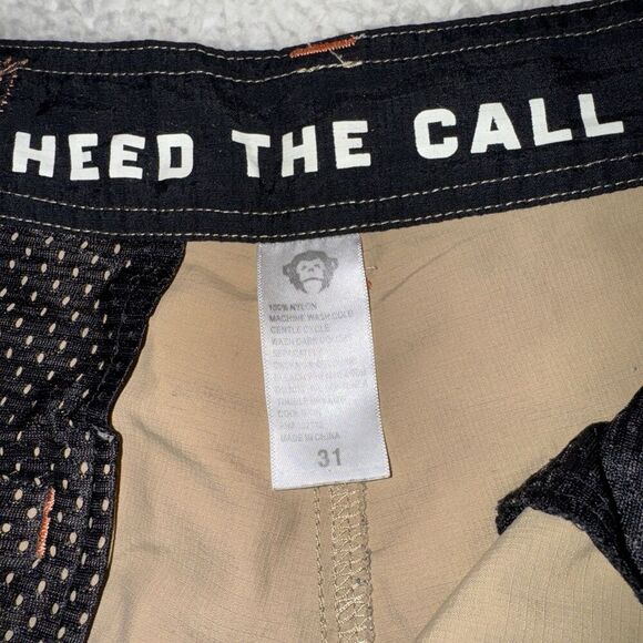 Howler Brothers Men's Heed the Call - Horizon Shorts - Khaki Sz 31- Preowned - Picture 2 of 6